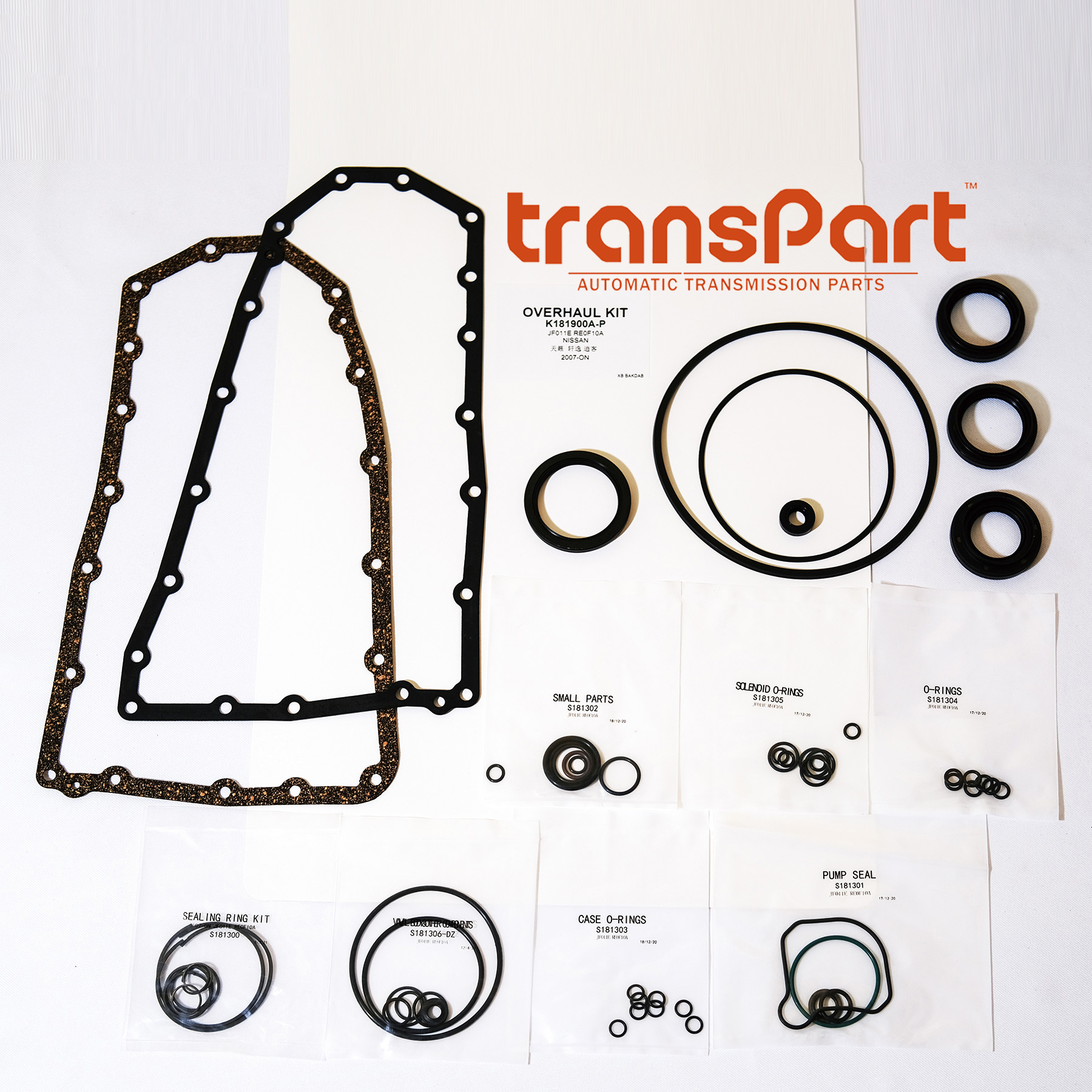 JF011E RE0F10A Automatic Transmission Gearbox Overhaul kit Seal Kit for NISSAN Manufacturer Direct selling