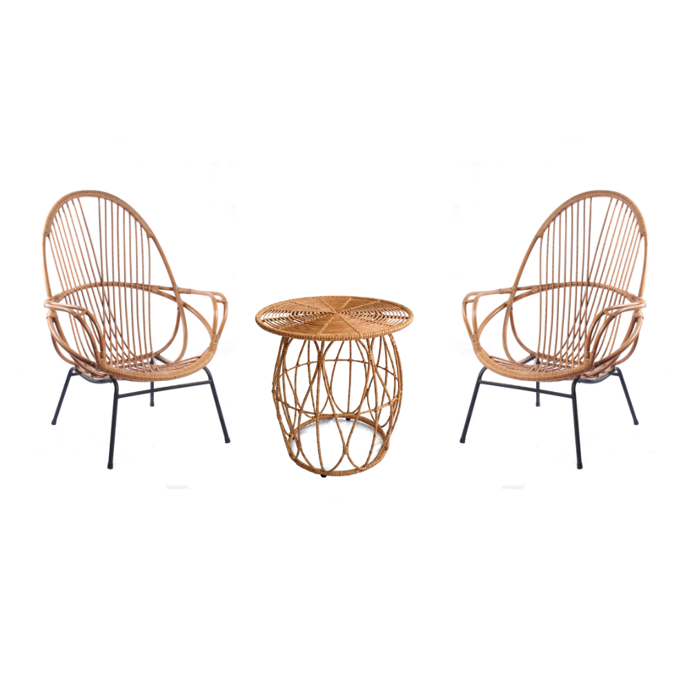Set 3 Nasaya Outdoor Furniture Garden Set Dinning Coffee Table And Chair For Hotel Restaurant