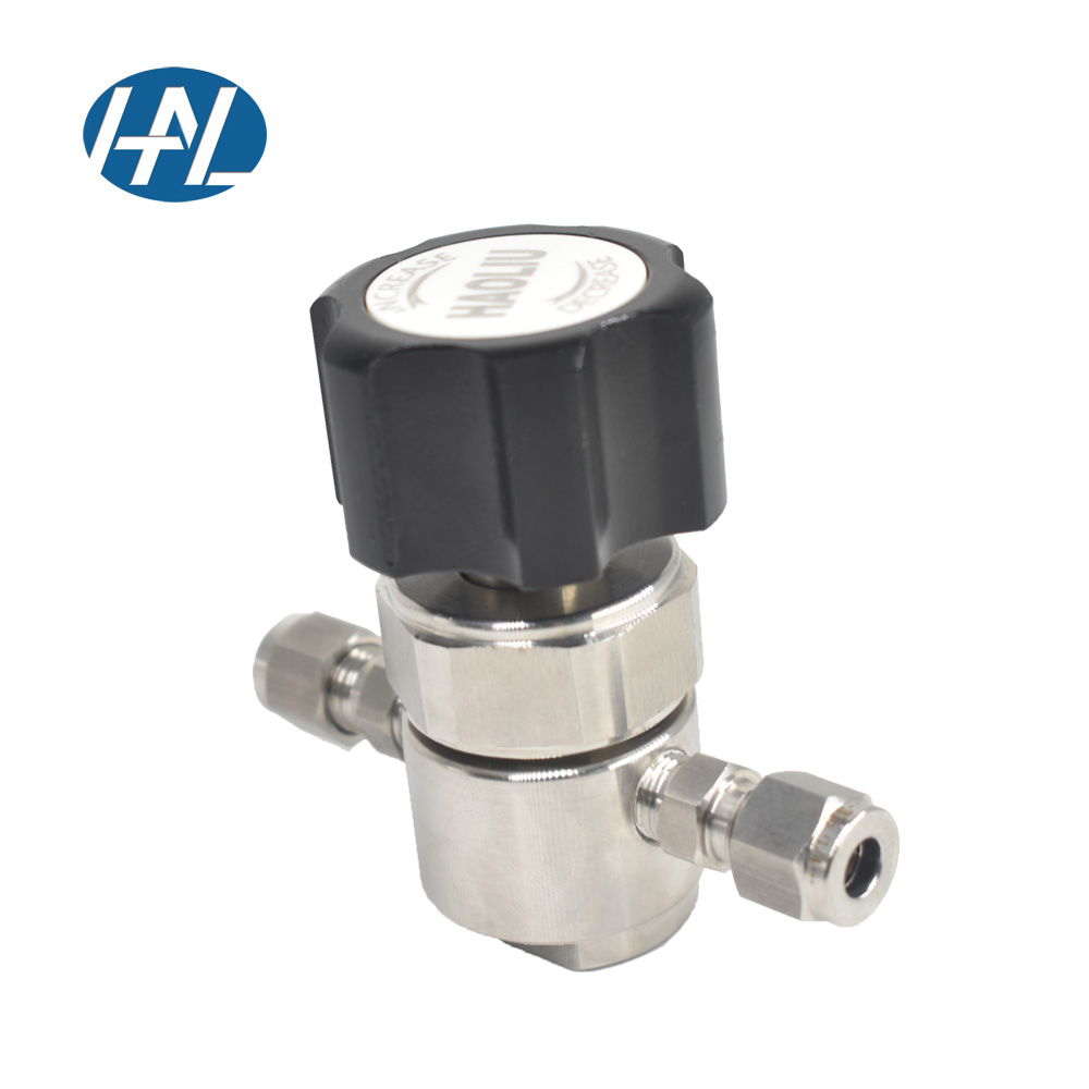 Haoliu hot-selling 316 stainless steel 1/4 card sleeve diaphragm valve