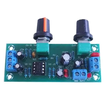 FE-SUB02 High-precision Single supply low pass filter board subwoofer preamp board 2.1 channel DC 10-24v 22hz-300hz