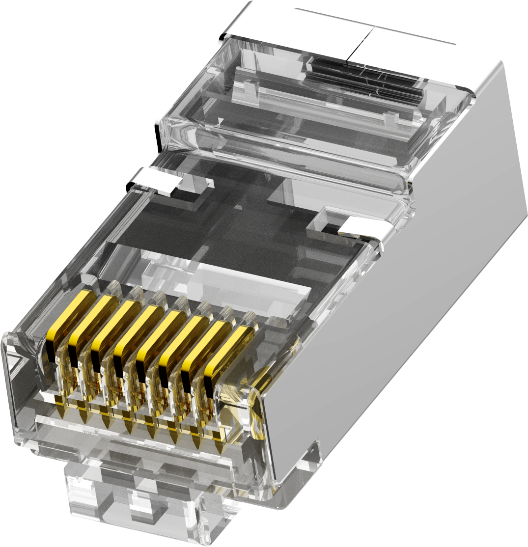 Высококачественный модульный Штекерный разъем Behpex Ethernet RJ45 Cat5e Cat6 PC OEM & ODM Чистая медь 750 циклов мин. Никелированное покрытие