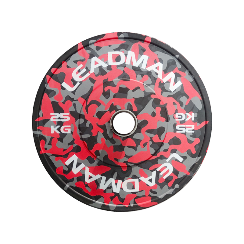 New hot sale camouflage camo urethane bumper plates rubber weightlifting popular camo bumper plates lbs