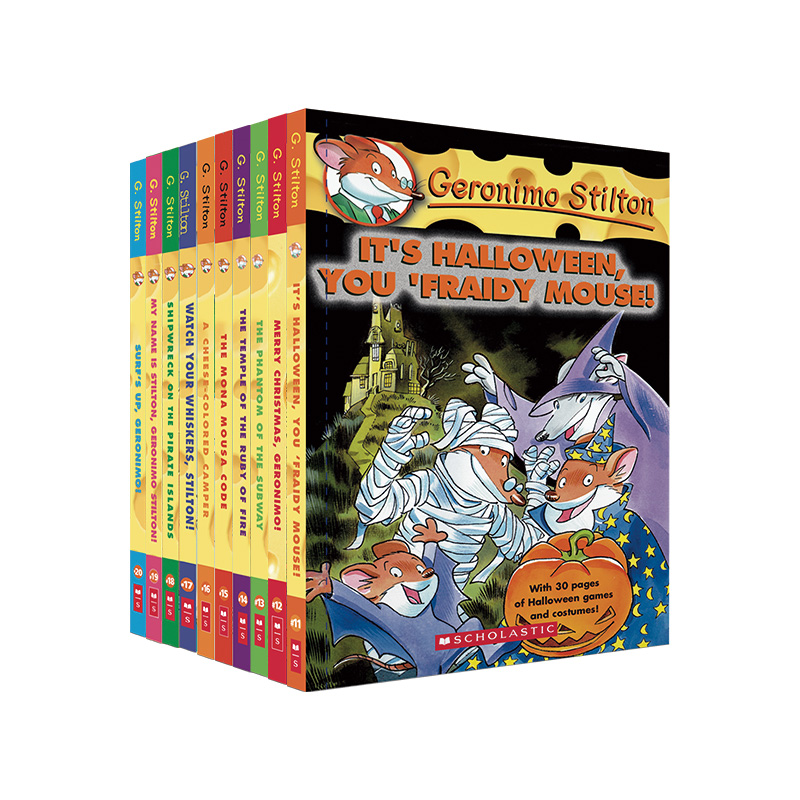 10 книг/набор Geronimo Stilton Mouse Reporter Series 2 Коллекция комиксов, английские книги для детей