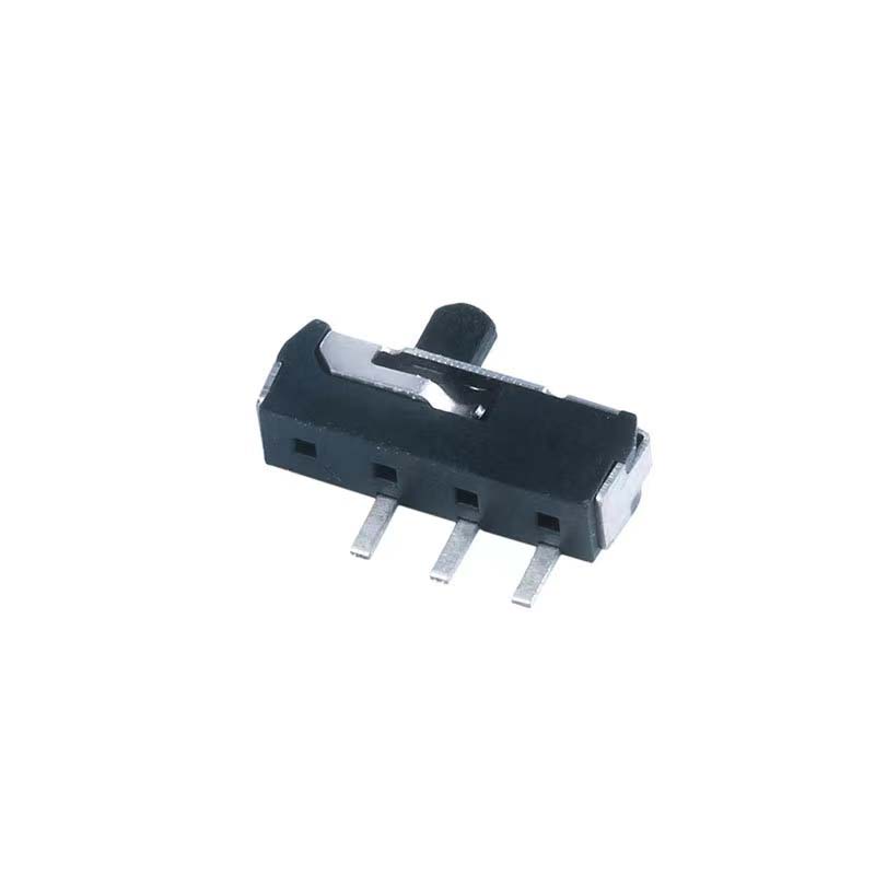 Temperature-resistant three-leg 2-stage SMD wave switch Horizontal slide switch MSK-12D18
