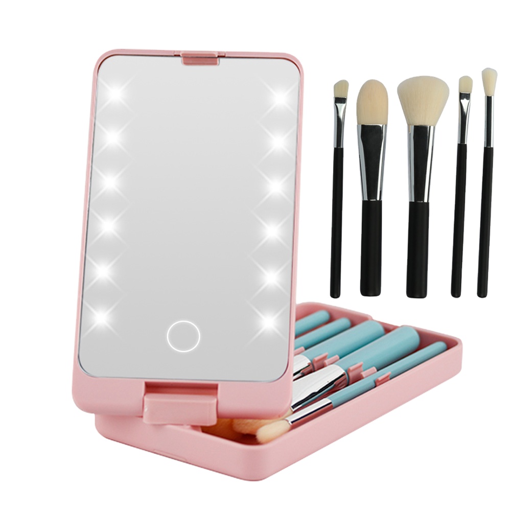 BM08 New Professional Exclusive Wholesale Cosmetic Set Face Natural Hair Pink Brushes Makeup