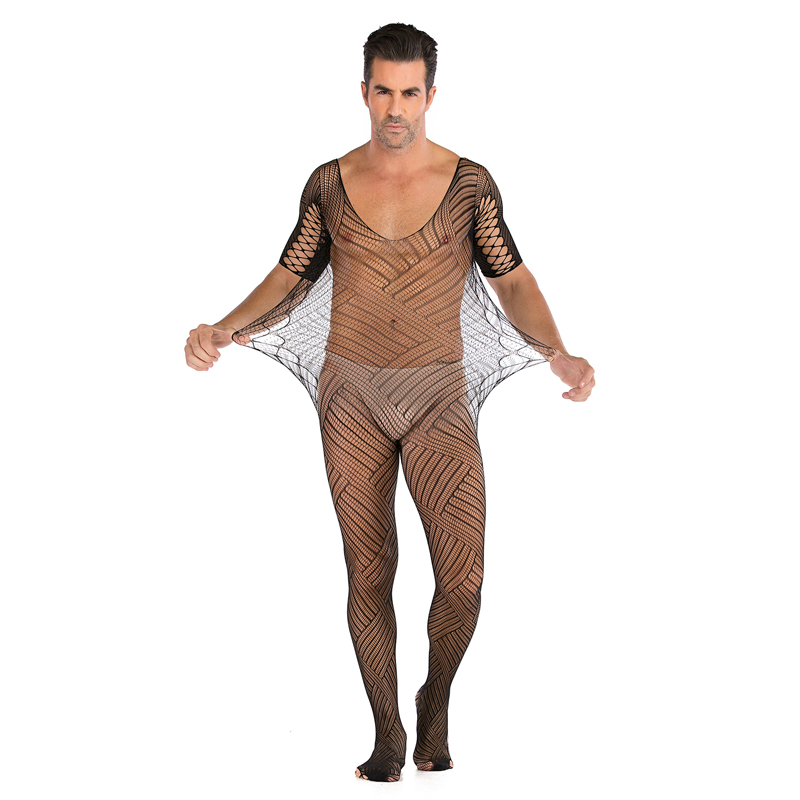 Custom High Quality Fishnet Bodystocking Net Clothing Bodystockings for Men Asian Babydoll Lingerie Black Body Stocking