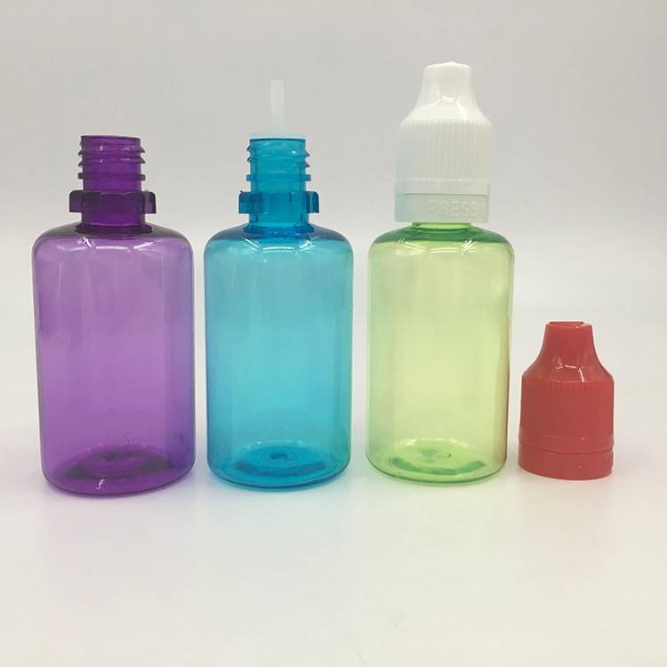 Красочная Бутылка для жидкости для домашних животных ejuice 30 мл с плоской крышкой