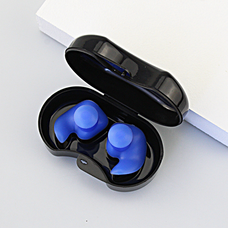 Anti-water silicone ear plug anti-noise sleep sound-proof ear plug swimming nose clip set