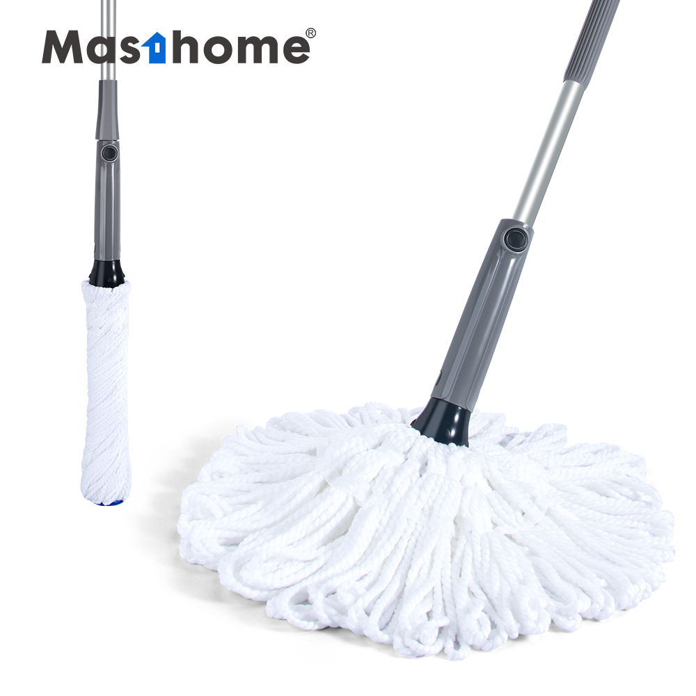 Masthome New Design 360 Degree hand free Microfiber Cleaning Mop 360 Magic Lazy Self Wringing Twist Mops With Ring Structure