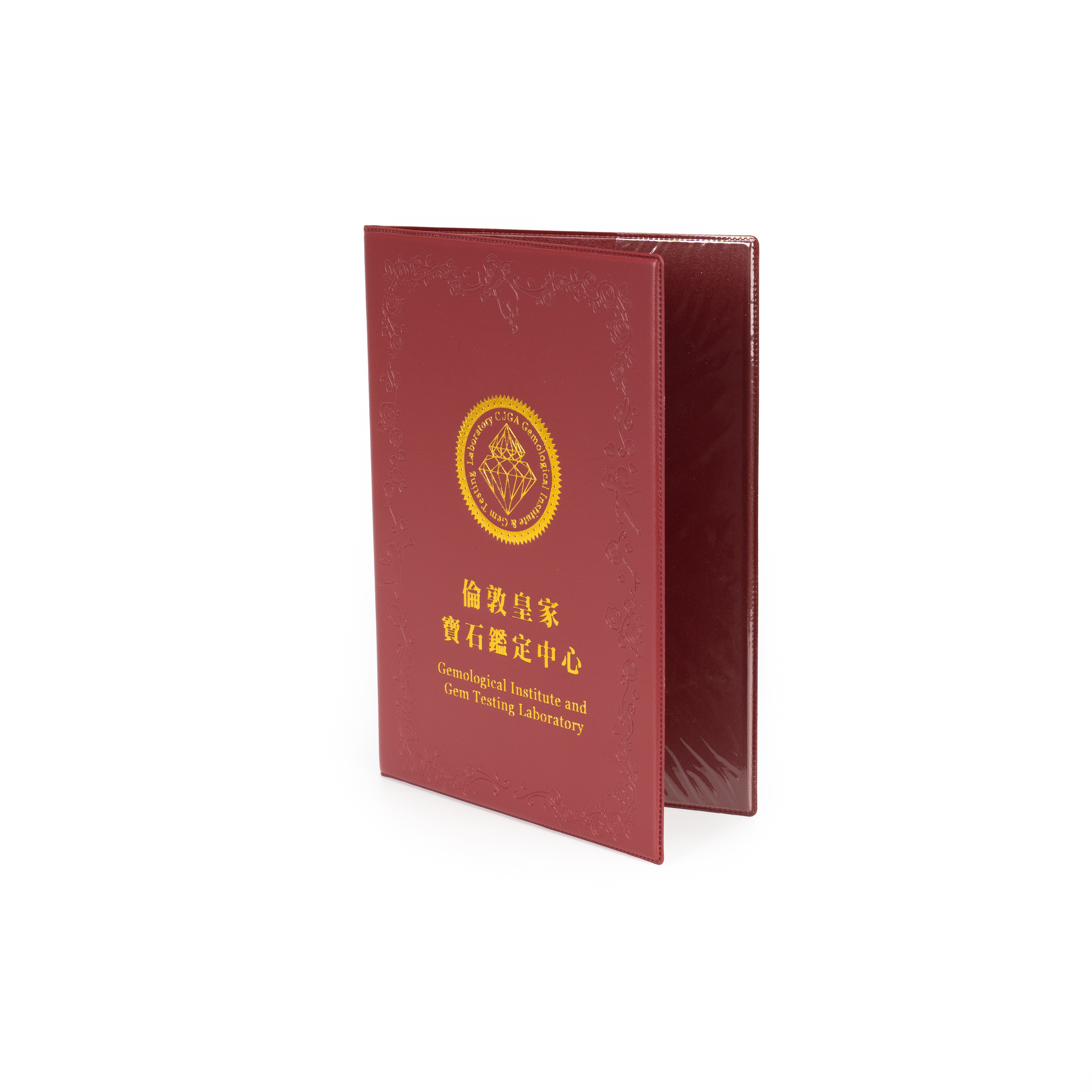 Customized PU Leather Certificate Cover Holder