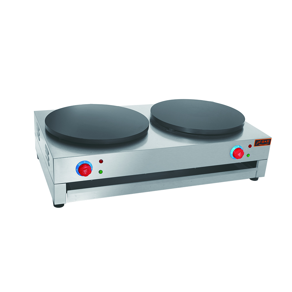 Electric double stove thin pancake Crepe Machine for commercial