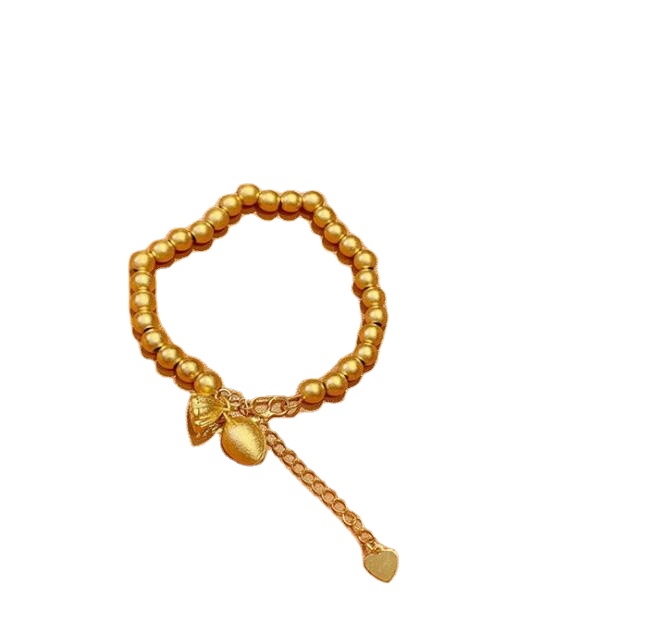 All-match bracelet simple design transfer bead bracelet female cute little lotus seed pendant temperament bracelet