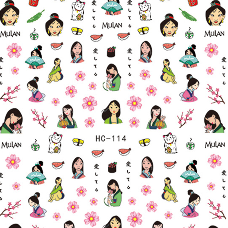 HC114-HC143 мультфильм Nail Art Наклейки 3D Маникюр аппликация ногтей наклейки для украшения ногтей