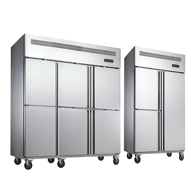 Commercial Kitchen Equipment Single One 2 Door Chiller Vertical Deep Freezer Refrigerator
