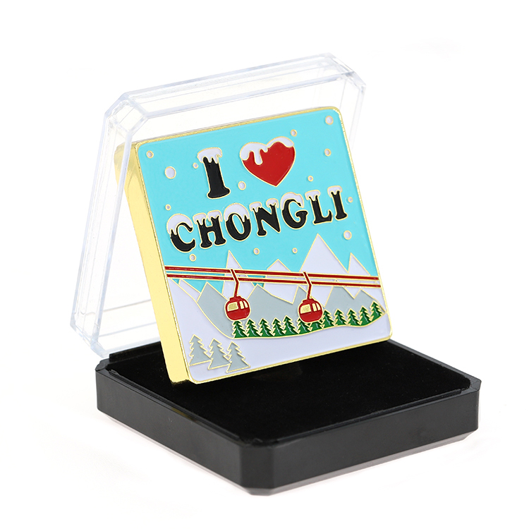 competitive price cartoon gold fridge magnet custom made
