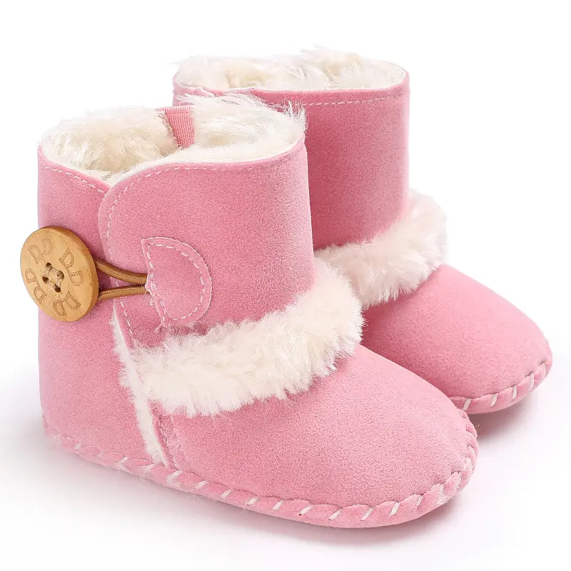 Baby shoes winter cotton children's shoes soft-soled toddle and velvet snow boots