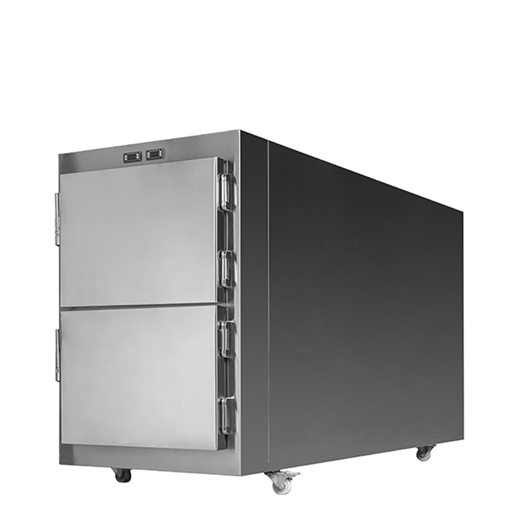 stainless Steel mortuary refrigerator 2 body morgue freezer mortuary equipment mortuary freezer