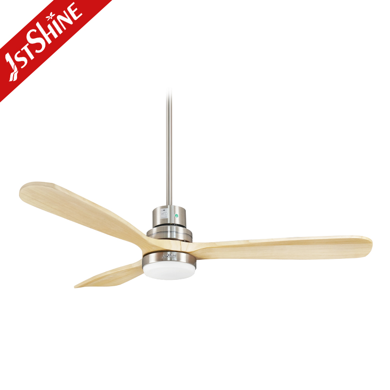 1stshine ventilador de techo con luces Европейский стиль 52 дюймов низкое напряжение энергоэффективность твердое дерево лезвие потолочный вентилятор
