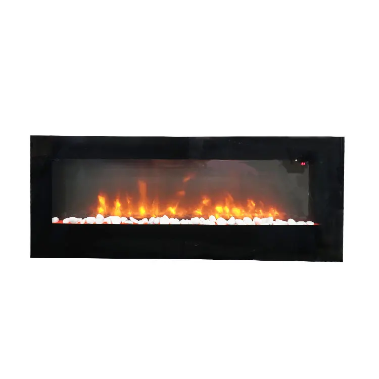 Long design decorative wall mounted led electric fireplace
