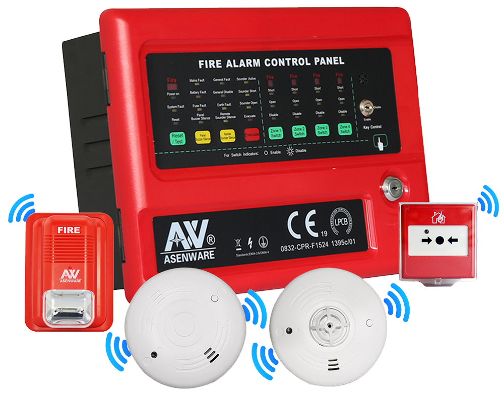 Original Factory Wireless Fire Alarm Control System Fire Alarm System Control Panel