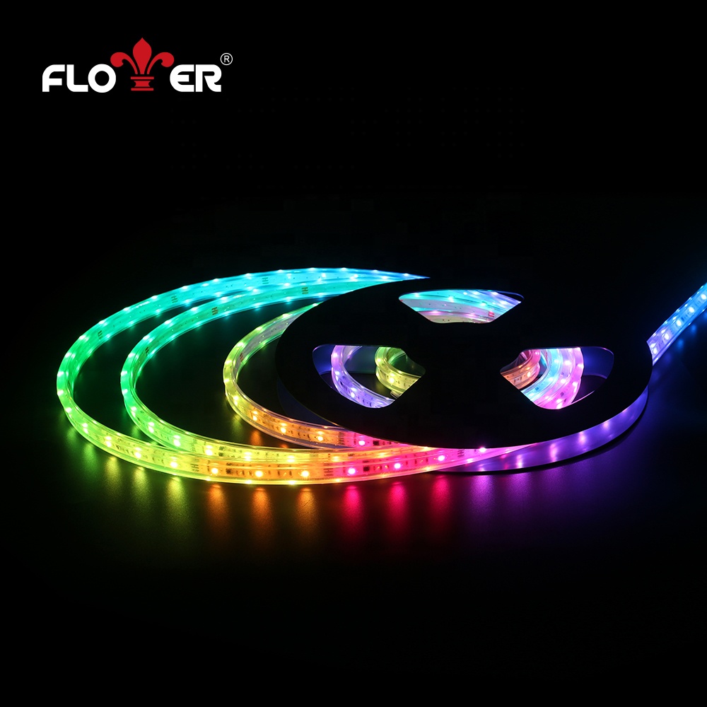 DMX512 Пиксельная светодиодная RGB смарт-светодиодная лента для фасадного здания