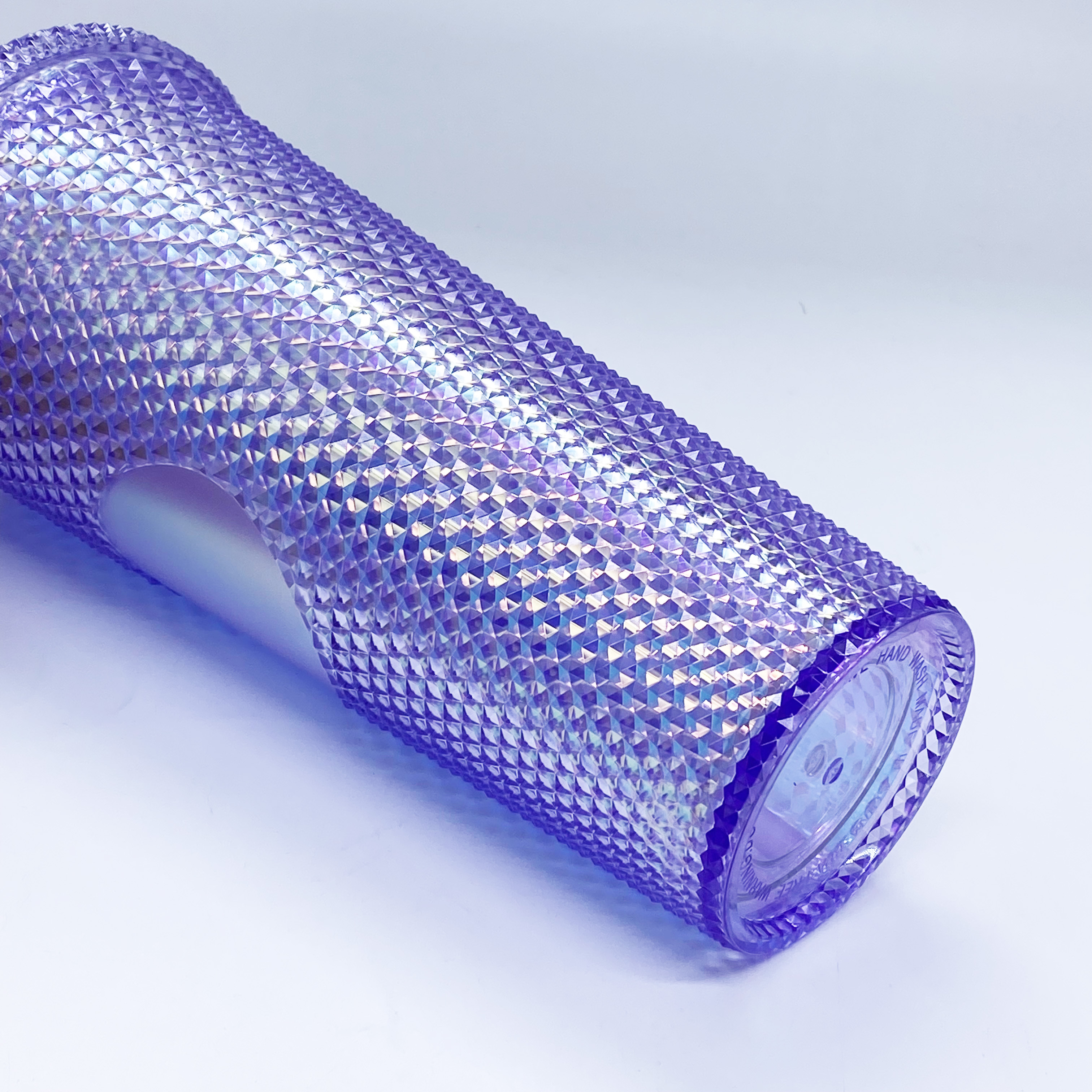Ready to Ship Colors Wholesale Customized 24oz BPA Free Double Wall Plastic New Design Diamond Straw Tumbler with lid and straw
