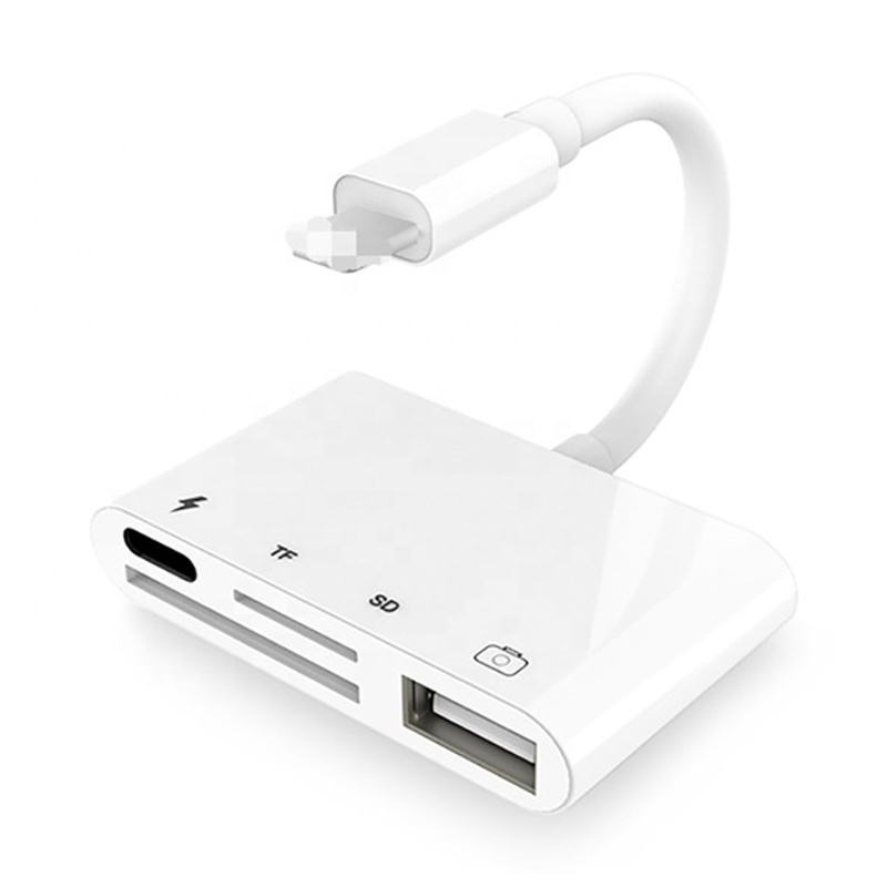 Xput 4 в 1 молния OTG кардридер Lightning к TF SD кардридер USB PD адаптер