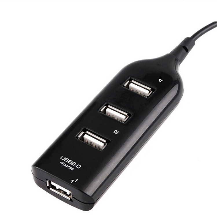 Концентратор Usb 2,0 с 4 портами для ноутбука, ПК, телефона, концентратор USB 2,0 с 4 портами