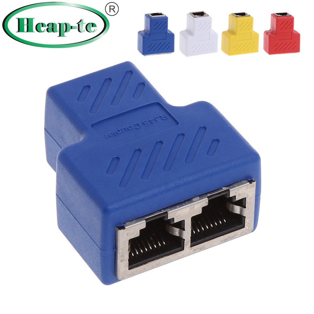 Cat5E CAT6 1-2 пути RJ45 LAN Ethernet сетевой кабель сплиттер удлинитель Т-адаптер разъем