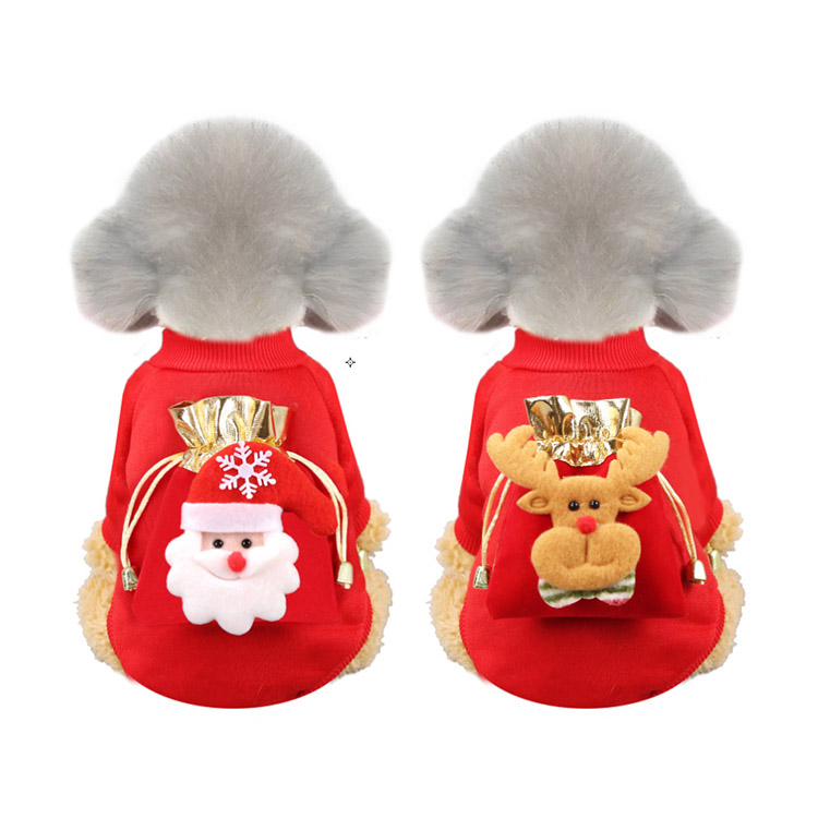 Winter Hoodie Coat Pet Dress Christmas dogs clothes wholesale luxury pet clothes