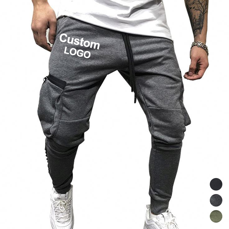 High Stretch Solid Color Hip Hop Fashion Casual Spring And Autumn Active Pant Men'S Wear Trousers