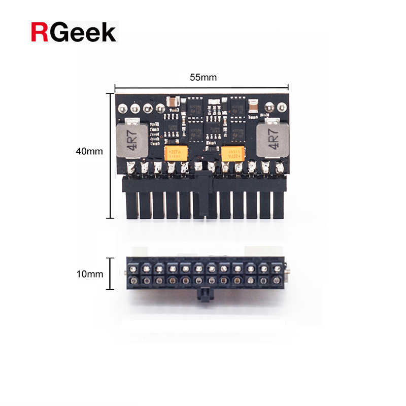 RGeek DC 12 В 150 Вт Pico PSU 24Pin Mini ITX DC в ATX PC модуль питания понижающий преобразователь для компьютера ПК