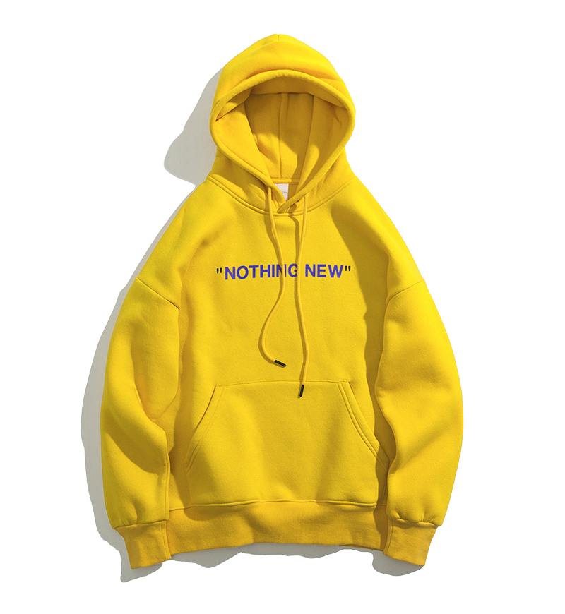 All match letter printing loose multi-color sweatshirt men's high street loose pullover couple unisex hoodie