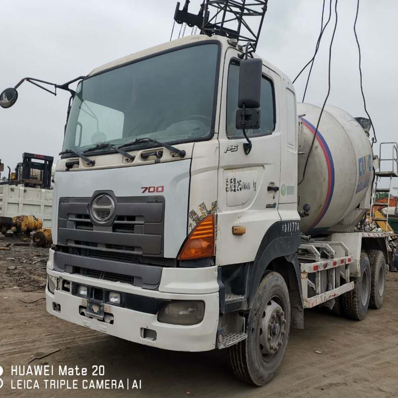 Подержанные hino бетономешалки для грузовиков с дизельным двигателем e13c