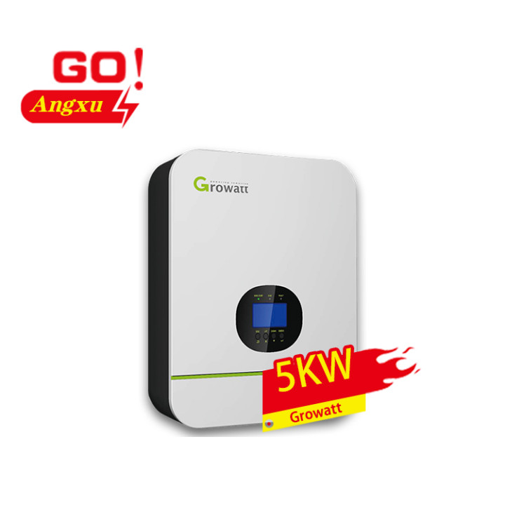 5kw SPF Solar Inverters Growatt Off Hybrid Grid Inverter Converters Used Home