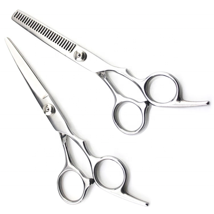 Professional Hair Cutting Salon Thinning Scissors Hairdressing Shears Regular Flat Teeth Barber Scissors Set