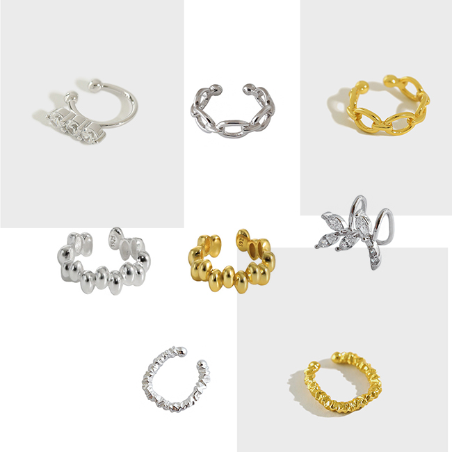 Irregular high-end s925 sterling silver needle stud earrings female simple and cold style French retro earrings