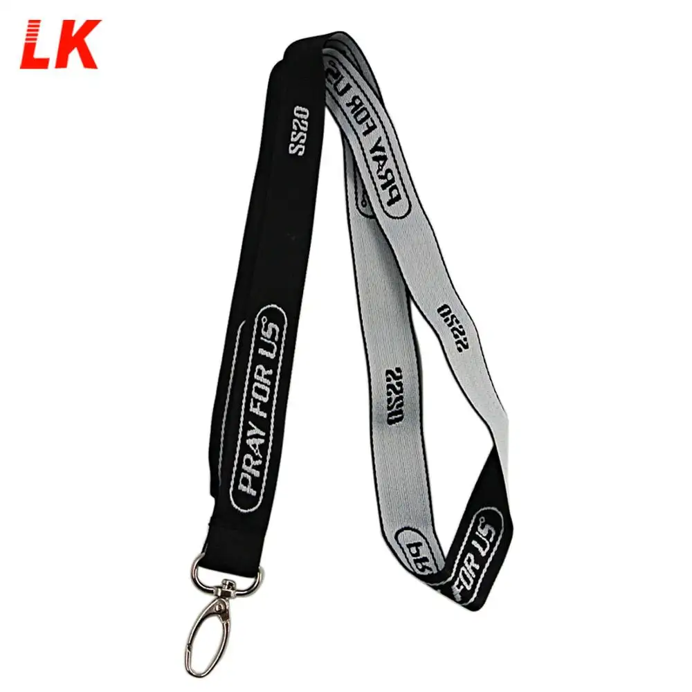 Cheap Custom Promotional Woven Printed Logo Lanyards With Logo