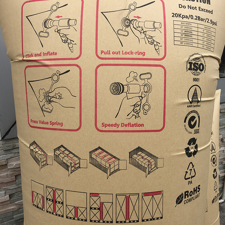 Custom Made Bags China Inflatable Packaging Air Bags Waterproof Paper Bag for Packing