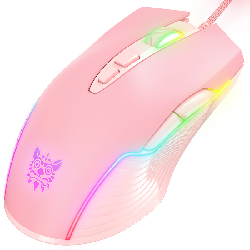 Новая Проводная игровая мышь onikuma CW905, семискоростная Регулируемая подсветка RGB
