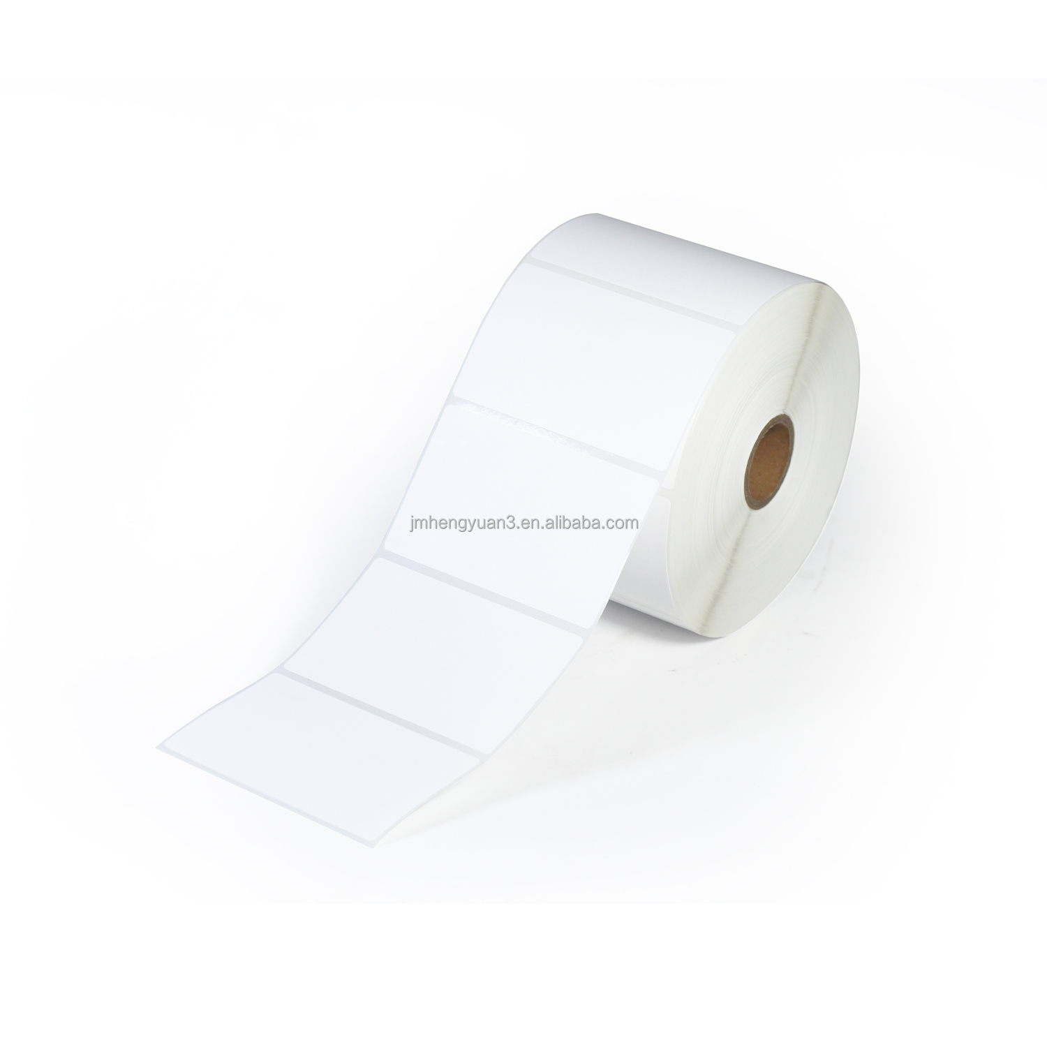 Custom Size 80mmx60mm Direct Thermal Sticker Paper Label Barcode Adhesive Label Paper 80x60 Thermal Label Roll Sticker