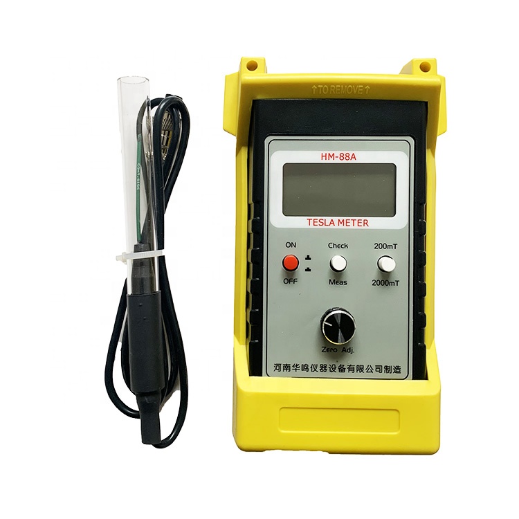 ЖК-дисплей Gaussmeter Tesla Meter HM88A Fluxmeter поверхностный тестер магнитного поля с функцией Ns