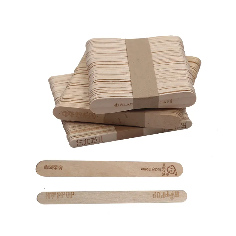 popsicle stamp engraved wooden ice cream stick