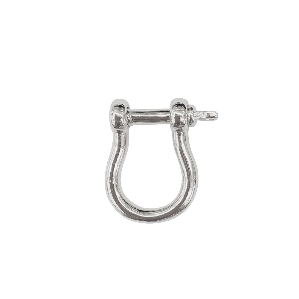 Кошелек со сменными бусинами Fun2bead, аксессуары для ювелирных изделий, латунь с покрытием из стерлингового серебра, D с скобой, подкова, U-образная застежка «сделай сам»