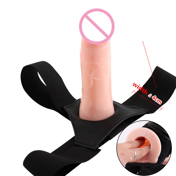 Sex Toys Men Penis Extension Sleeve Realistic Strap-on Harness Dildo Big Strap On Hollow Dildo for Men