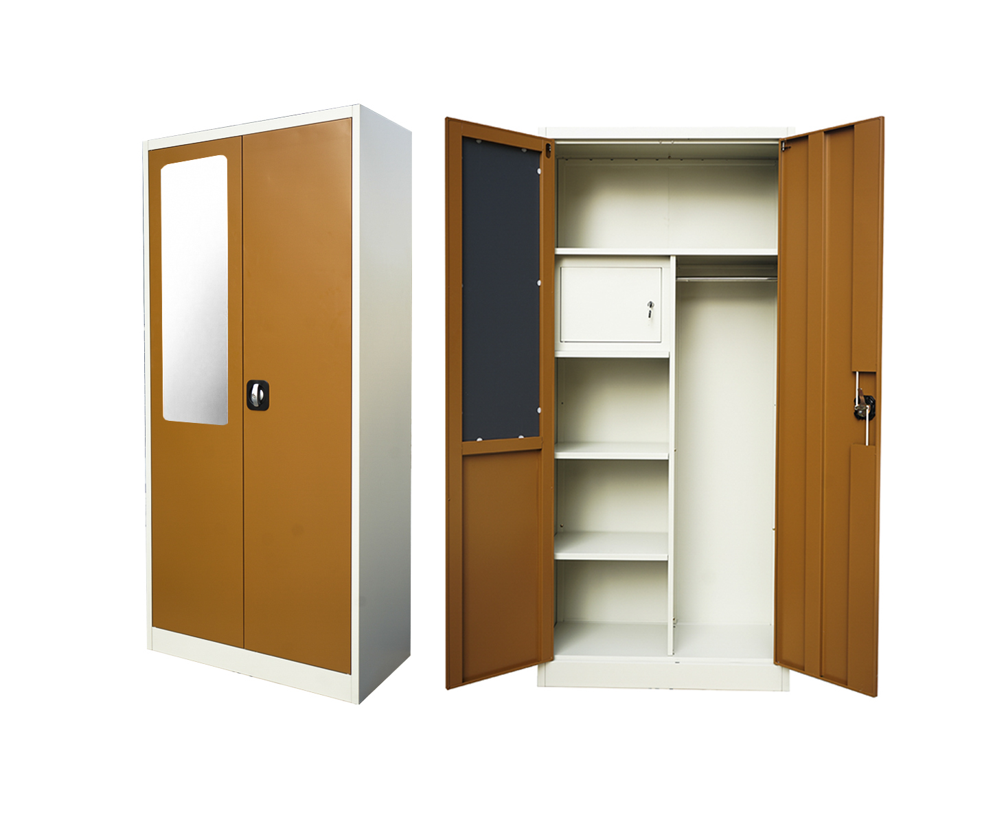 Best-loved ISO Certificate Customized Clothing Double Door Almirah Storage Used Metal Wardrobe Almira