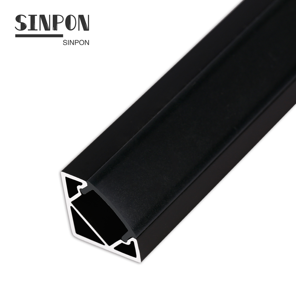 Hot Selling New Design alloy powder painting wooden anodized finish Led Aluminum Profile with milky PC cover steel rope housing