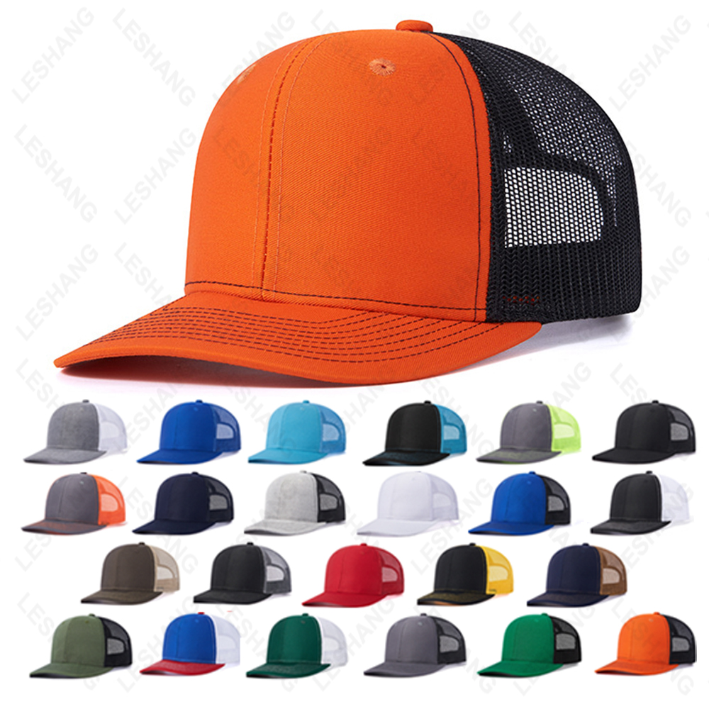 Custom Logo Classic Mesh hat factory Adjustable Plain Richardson 112 Trucker hats gorras Snapback Caps With Mesh Back