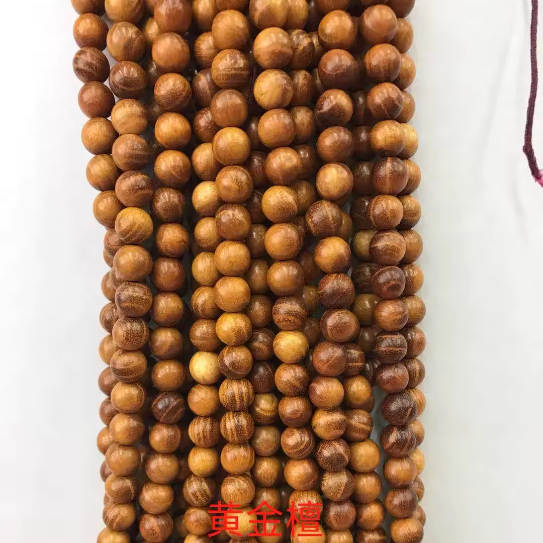 Factory Wholesale Loose Bead Wooden Bead Strand 6mm 8mm Burmese Rosewood Wenge Sandalwood Ebony Wood Bead For Jewelry Making