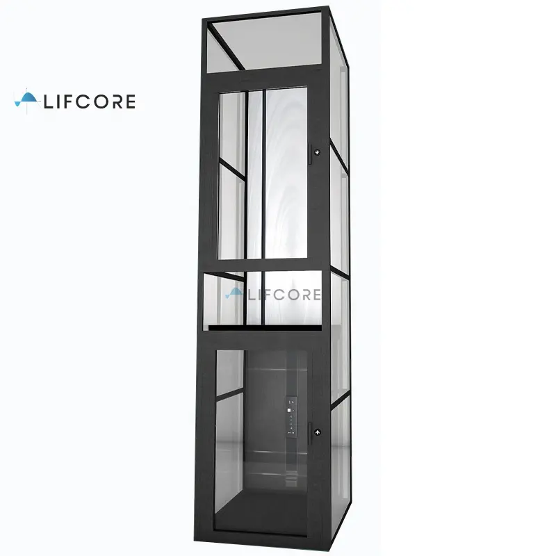 2-3 Floor Outdoor Stainless Steel Platform Residential Elevator For Home With 3-4 Person Capacity